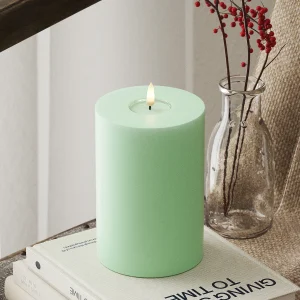 LED Blockljus Ø 10 x 15 cm Mint