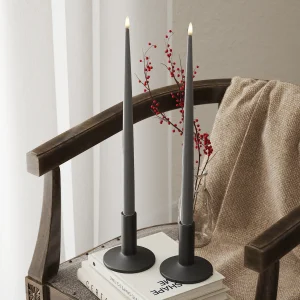 LED Ljus Med Lack med lack, 2 stycken (38 cm) Grå