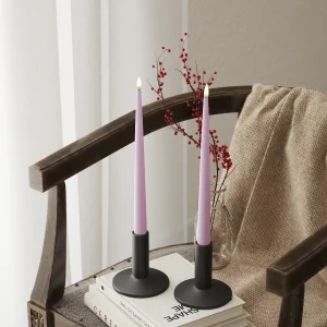 LED Ljus Med Lack med lack, 2 stycken (28 cm) Lavendel