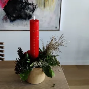 Luna LED kalenderljus röd Ø5 X 25cm 1st