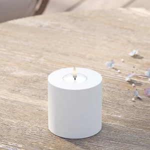 Utomhus LED Blockljus Ø 10 x 10 cm Vit