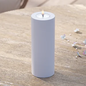 Utomhus LED Blockljus Ø 7,5 x 20 cm Stövet blå
