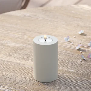 Utomhus LED Blockljus Ø 7,5 x 12,5 cm Sand