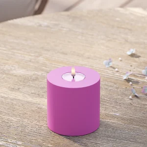 Utomhus LED Blockljus Ø 10 x 10 cm Magenta