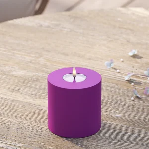 Utomhus LED Blockljus Ø 10 x 10 cm Violet